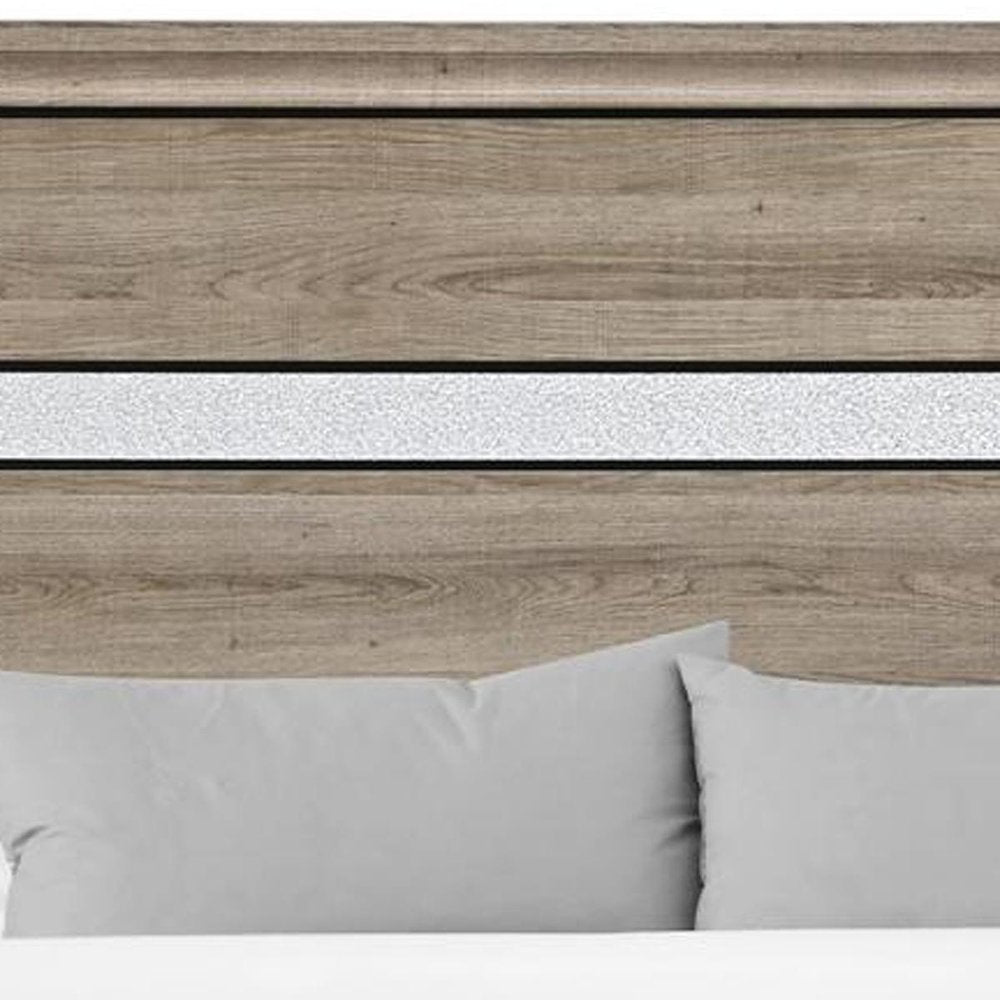 Brown Wood King Bed Frame With Drawers HomeRoots