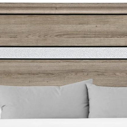 Brown Wood King Bed Frame With Drawers HomeRoots