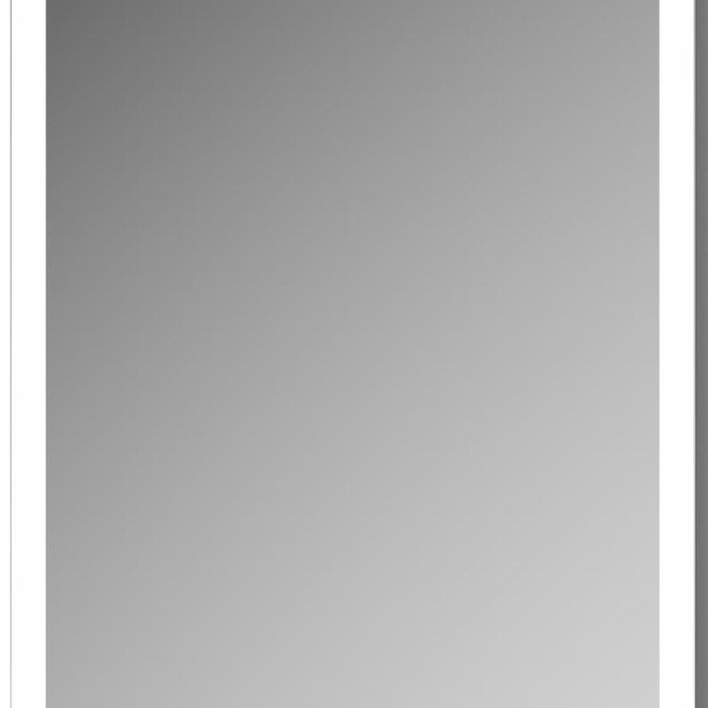 20" Silver Glass Wall Mounted No Textural Detailing Single Door Medicine Cabinet — view 4