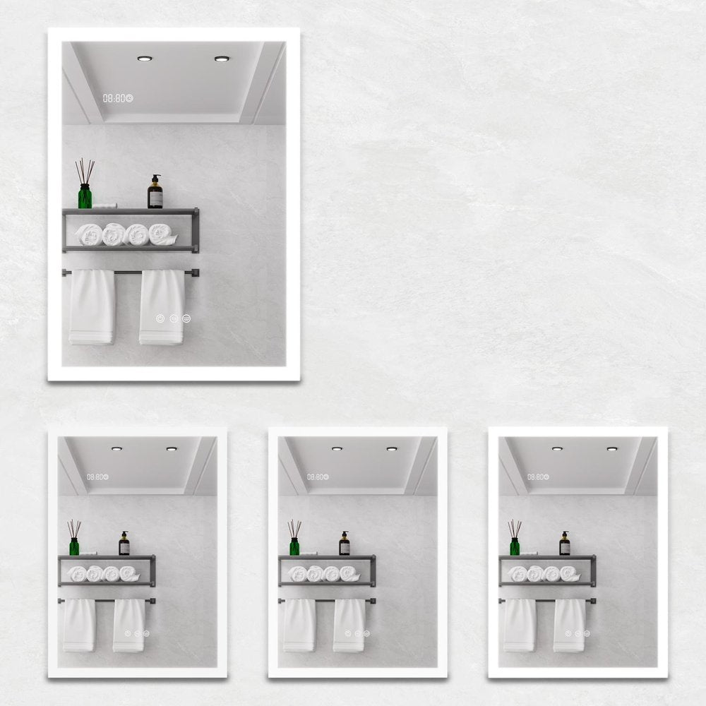 20" Silver Glass Wall Mounted No Textural Detailing Single Door Medicine Cabinet HomeRoots