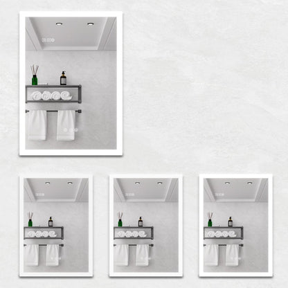 20" Silver Glass Wall Mounted No Textural Detailing Single Door Medicine Cabinet HomeRoots