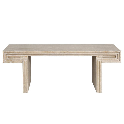 48" Black Wood And Solid Wood Distressed Frame Coffee Table HomeRoots