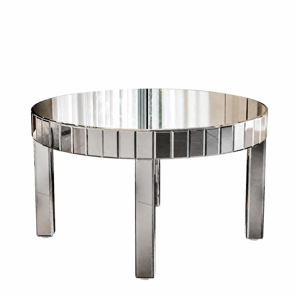 32" Silver And Natural Wood And Solid Wood Oval Pedestal Coffee Table HomeRoots