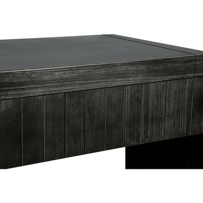 59" Natural Distressed Wood Pedestal Console Table With Two Drawers HomeRoots
