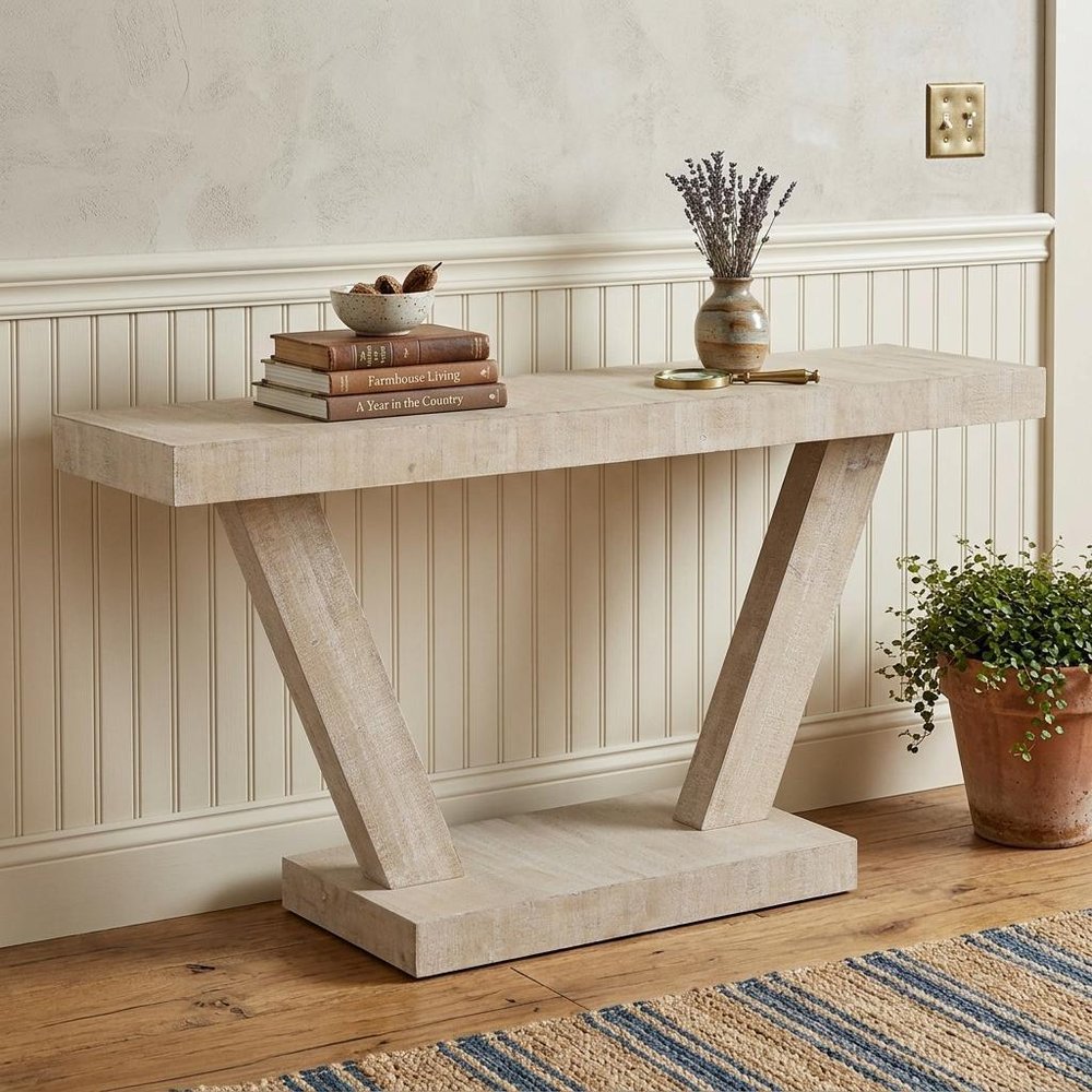 60" Black Wood Distressed Pedestal Console Table HomeRoots