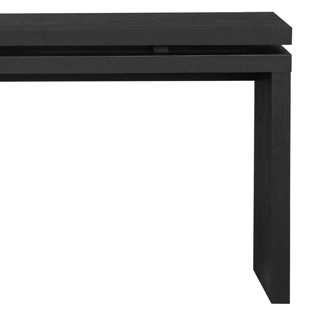 60" Brown Wood Double Surface Console Table — view 7