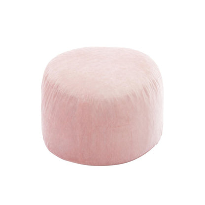 35" Pink Upholstered Bean Bag Chair HomeRoots