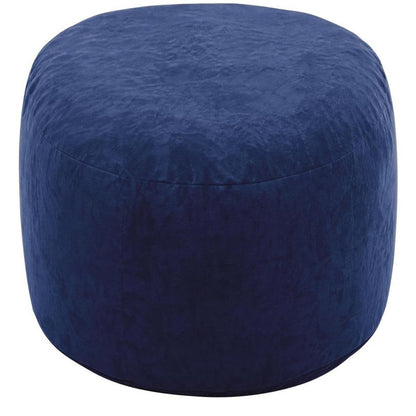 35" Blue Upholstered Bean Bag Chair HomeRoots