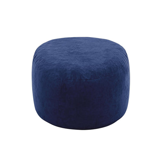 46" Blue Upholstered Bean Bag Chair