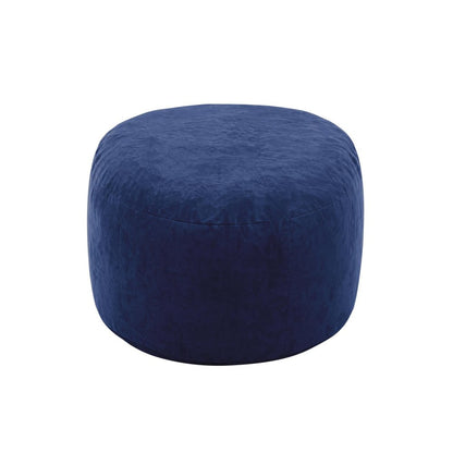 46" Blue Upholstered Bean Bag Chair HomeRoots
