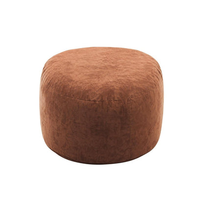 46" Brown Upholstered Bean Bag Chair HomeRoots