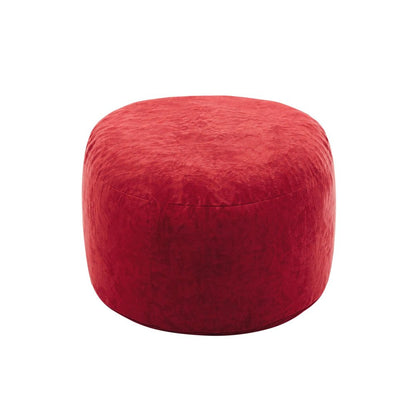 46" Red Upholstered Bean Bag Chair HomeRoots