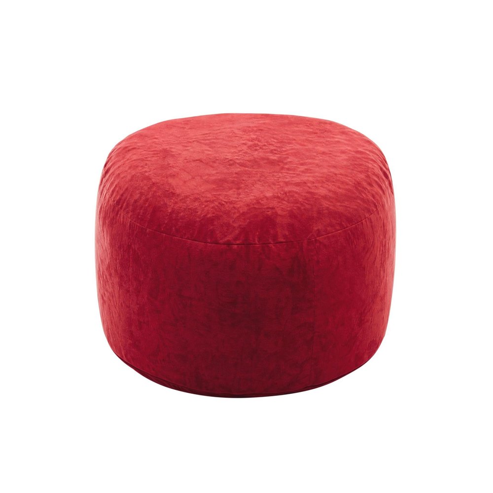46" Red Upholstered Bean Bag Chair — view 4