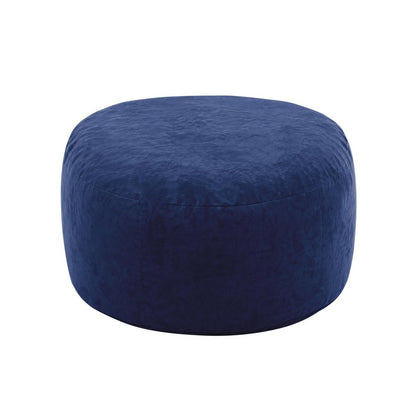 55" Blue Upholstered Bean Bag Chair HomeRoots
