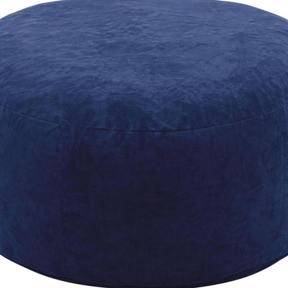 55" Blue Upholstered Bean Bag Chair HomeRoots