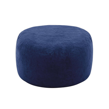 55" Blue Upholstered Bean Bag Chair HomeRoots