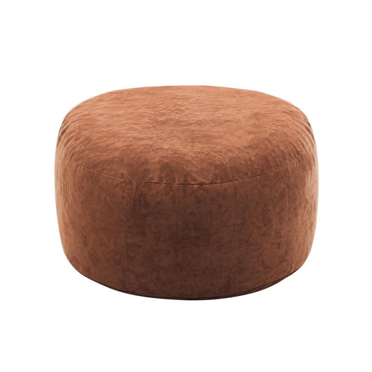 55" Brown Upholstered Bean Bag Chair HomeRoots