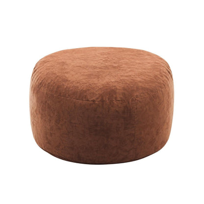 55" Brown Upholstered Bean Bag Chair HomeRoots