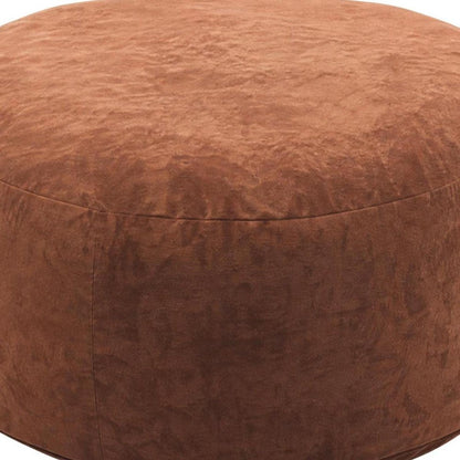 55" Brown Upholstered Bean Bag Chair HomeRoots