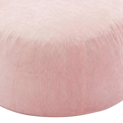 55" Pink Upholstered Bean Bag Chair HomeRoots