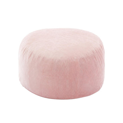 55" Pink Upholstered Bean Bag Chair