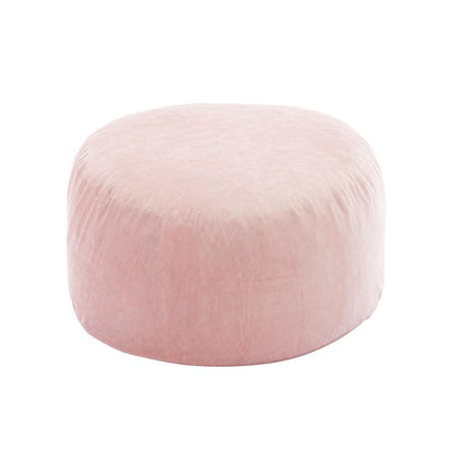 55" Pink Upholstered Bean Bag Chair HomeRoots