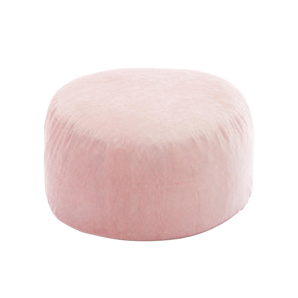 55" Pink Upholstered Bean Bag Chair — view 3
