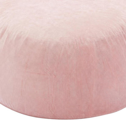 55" Pink Upholstered Bean Bag Chair HomeRoots