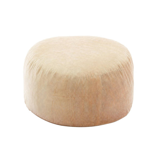 55" Camel Upholstered Bean Bag Chair