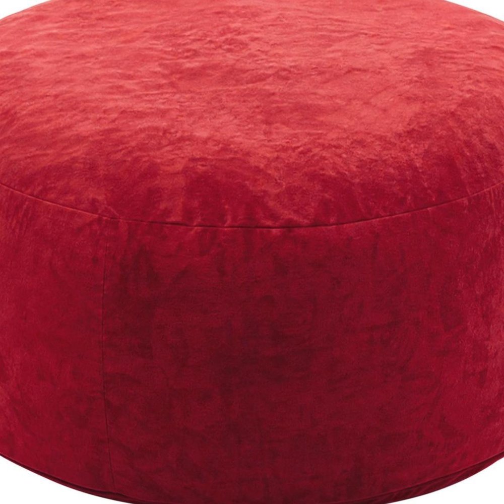 55" Red Upholstered Bean Bag Chair