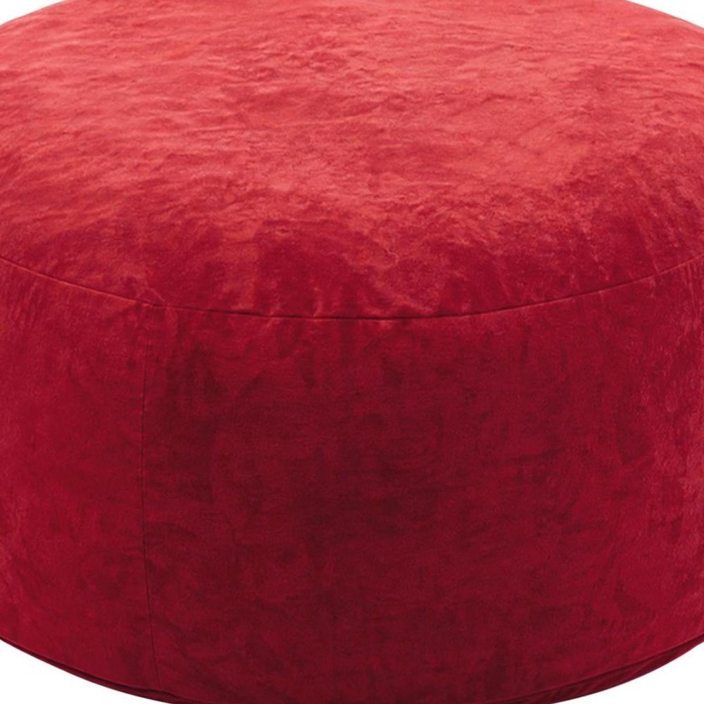 55" Red Upholstered Bean Bag Chair HomeRoots