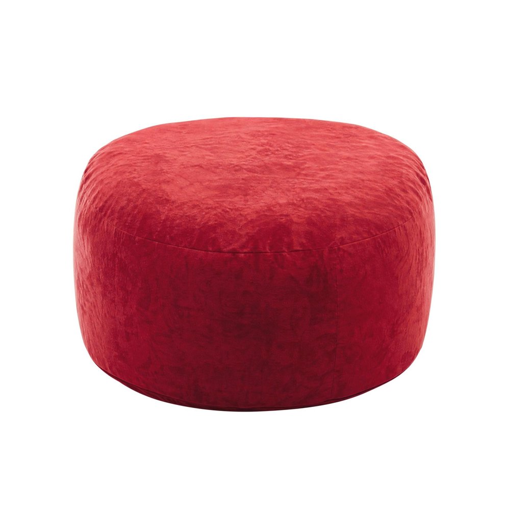 55" Red Upholstered Bean Bag Chair HomeRoots