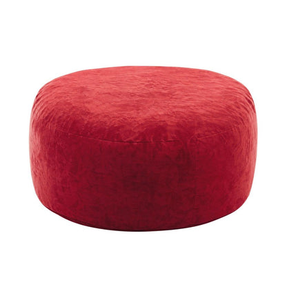 62" Red Upholstered Bean Bag Chair HomeRoots