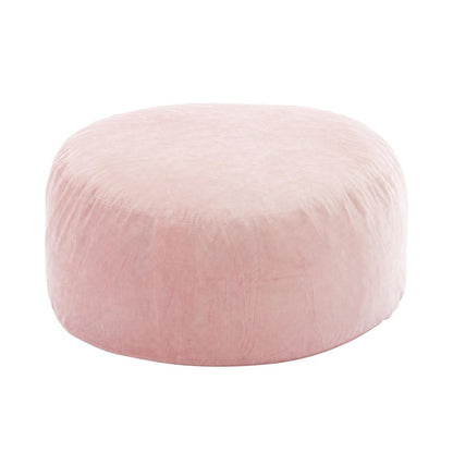 62" Pink Upholstered Bean Bag Chair HomeRoots