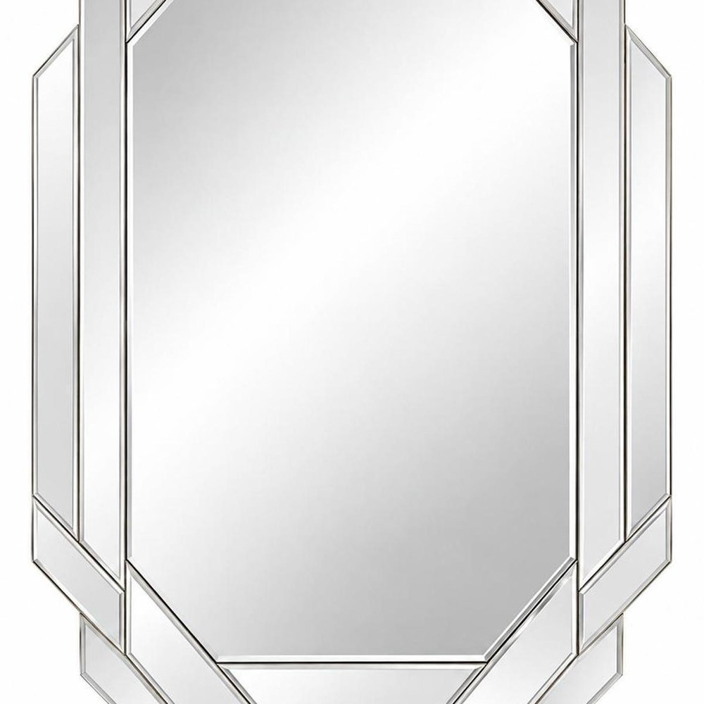 30" Octagon Beveled Geometric Frameless Accent Mirror — view 10