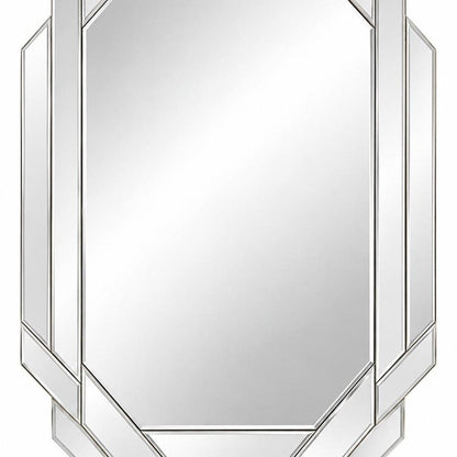 30" Octagon Beveled Geometric Frameless Accent Mirror HomeRoots