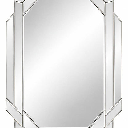 30" Octagon Beveled Geometric Frameless Accent Mirror HomeRoots