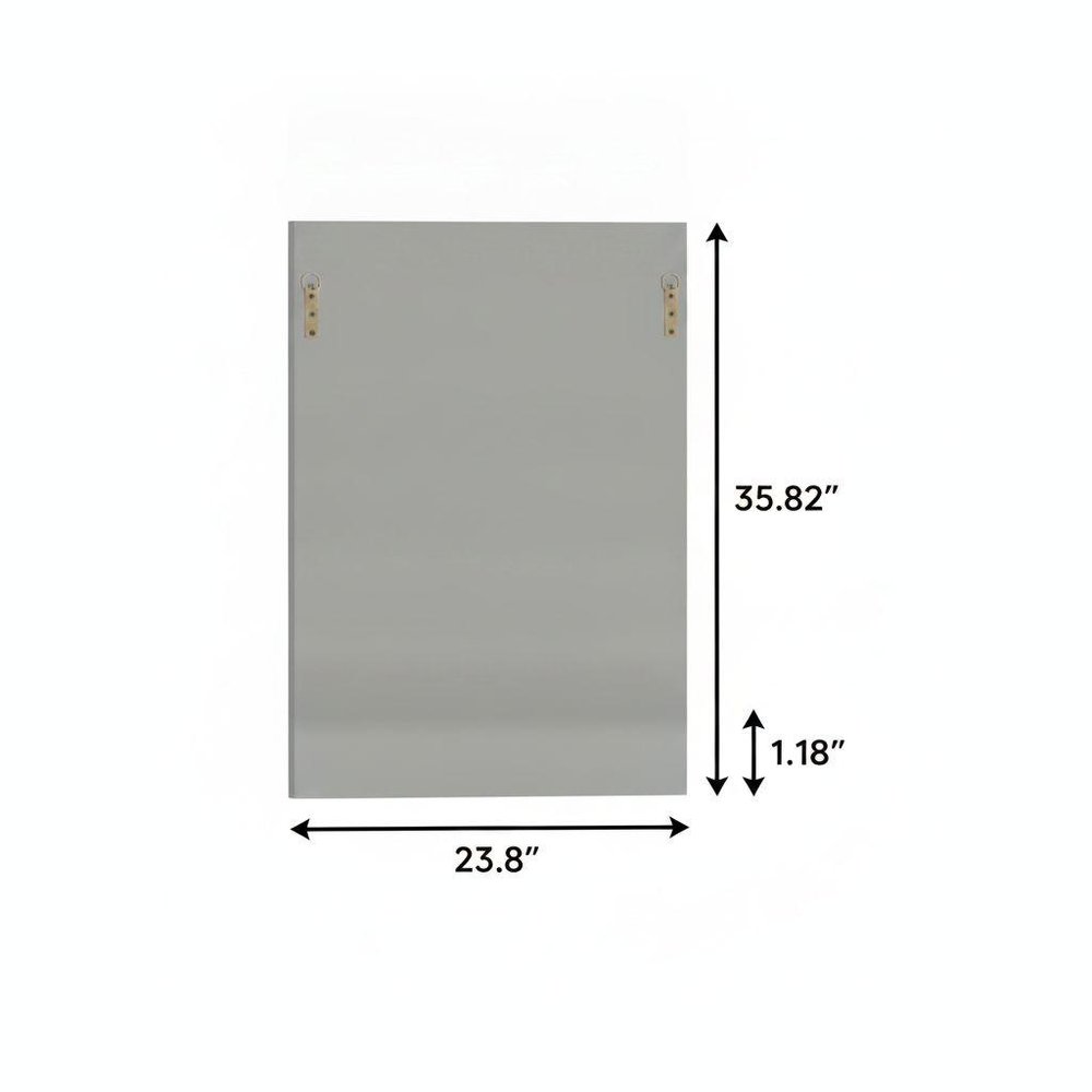36" Silver Beveled Glass And Faux Crystal Bling Framed Accent Mirror — view 1