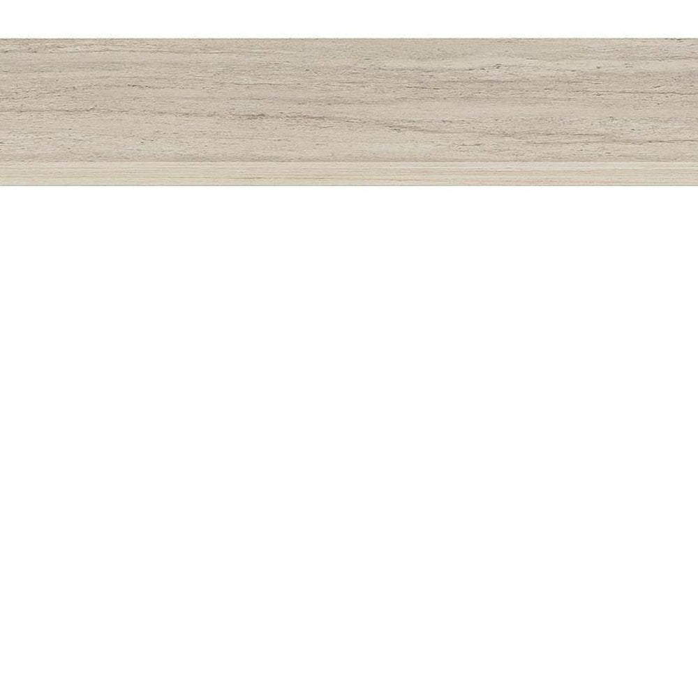 48" Beige Melamine Veneer And Wood Oval Double Pedestal Coffee Table