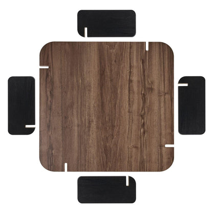 47" Walnut Melamine Veneer And Wood Coffee Table HomeRoots