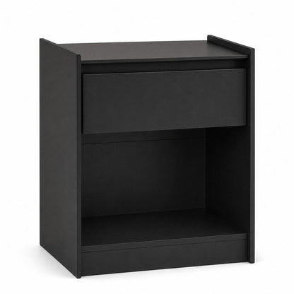 24" White Wood One Drawer Nightstand HomeRoots