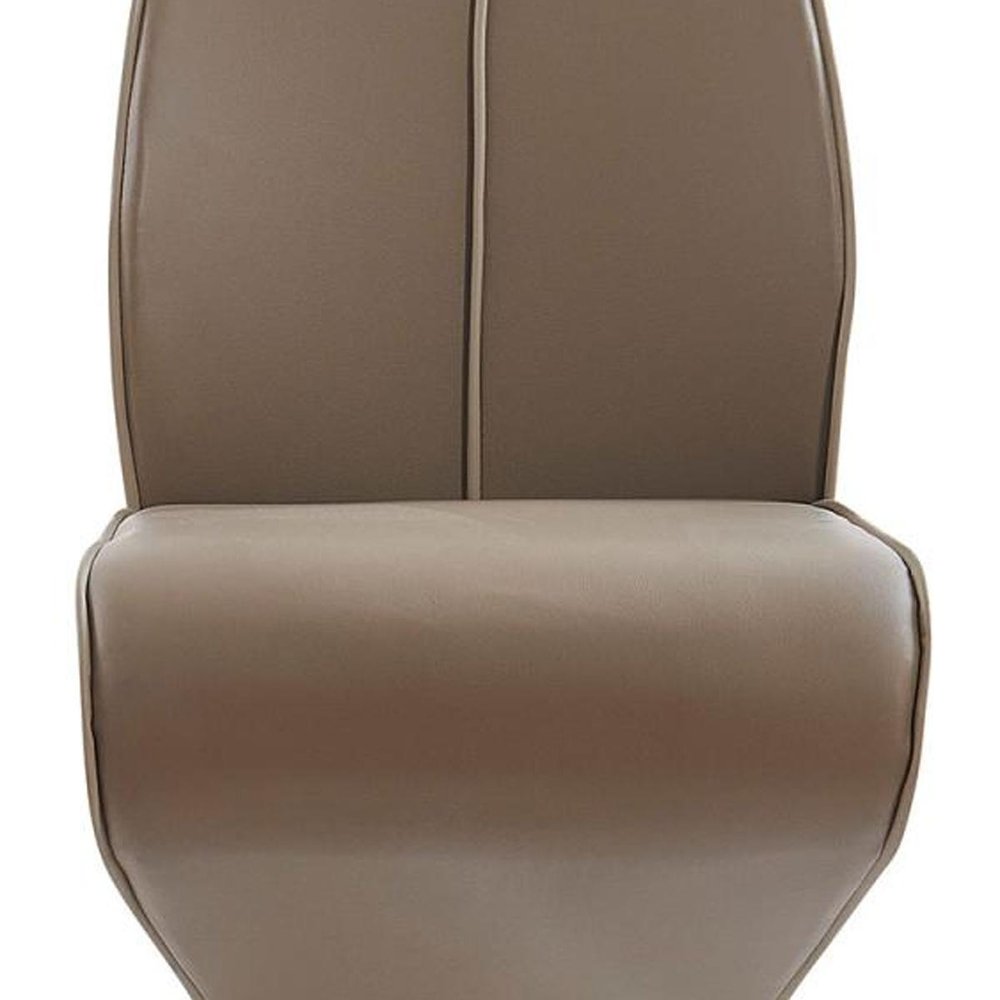 Set of Two Gray Upholstery And Metal Dining Side Chairs — view 4