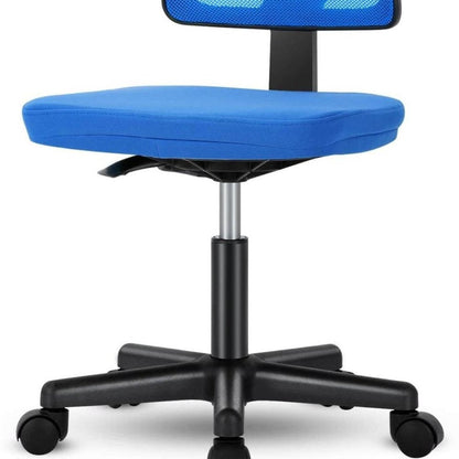 Blue And Black Swivel Rolling Office Chair HomeRoots