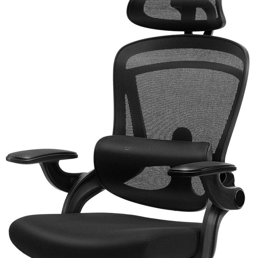 Black Swivel Rolling Office Chair — view 4