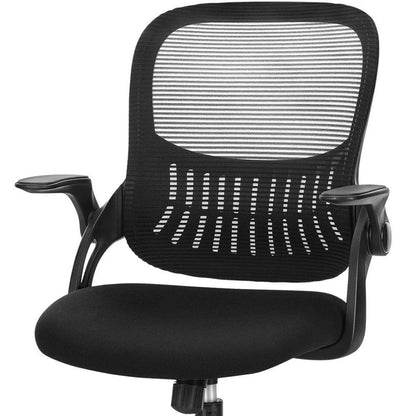 Black Swivel Rolling Office Chair HomeRoots