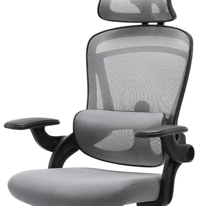 Gray And Black Swivel Rolling Office Chair HomeRoots