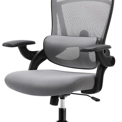 Gray And Black Swivel Rolling Office Chair