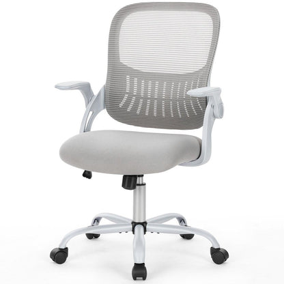 Gray Swivel Rolling Office Chair HomeRoots