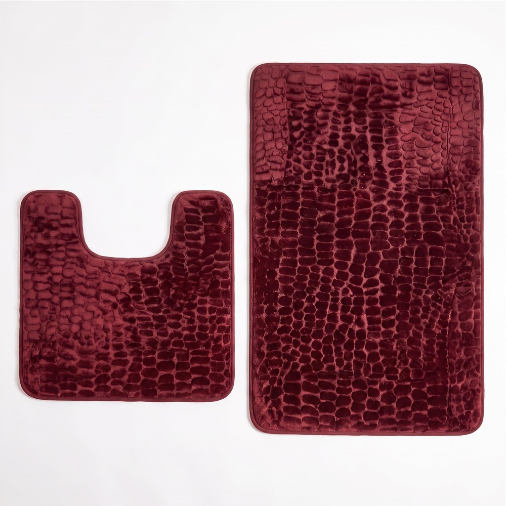 Set of two 0" X 24" Brown Polyester Non Slip Bath Mat — view 14