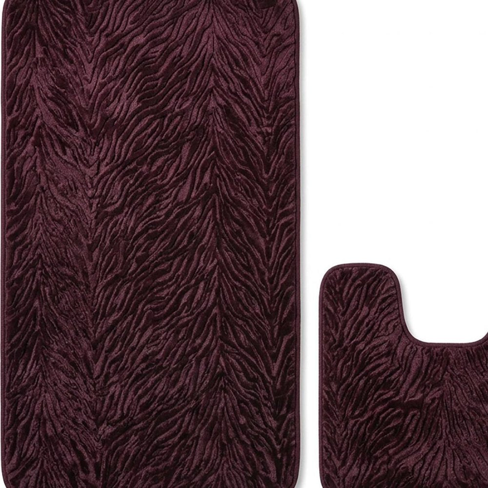 Set of two 0" X 24" Beige Polyester Non Slip Bath Mat — view 6